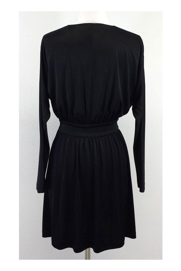 Current Boutique-Halston Heritage - Black Long Sleeve V-Neck Dress Sz XS
