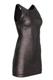Current Boutique-Halston Heritage - Bronze Metallic Sequin Sheath Dress Sz XS