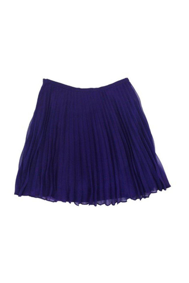 Current Boutique-Halston Heritage - Purple Pleated Skirt Sz 4