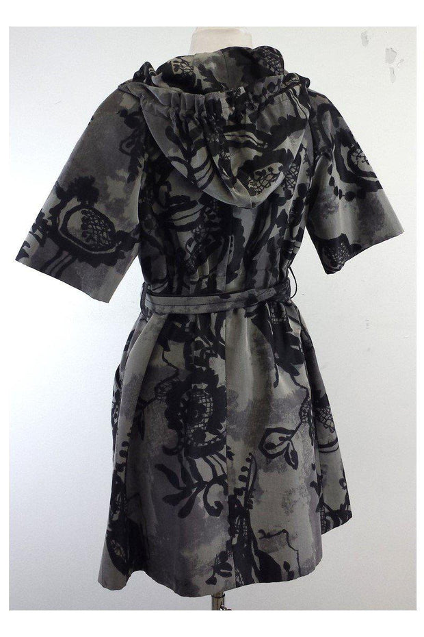 Current Boutique-Hanii Y - Grey Print Short Sleeve Jacket Sz 6