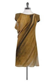 Current Boutique-Helmut Lang - Tan Print Dress Sz XS