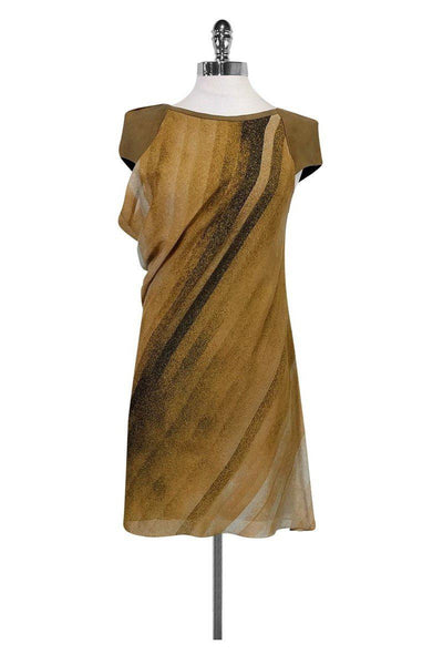 Current Boutique-Helmut Lang - Tan Print Dress Sz XS