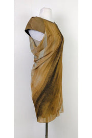Current Boutique-Helmut Lang - Tan Print Dress Sz XS
