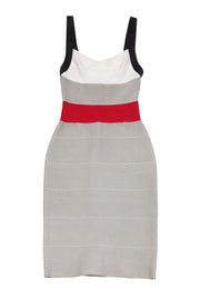 Current Boutique-Herve Leger - Color-Blocked Bandage Dress Sz XXS