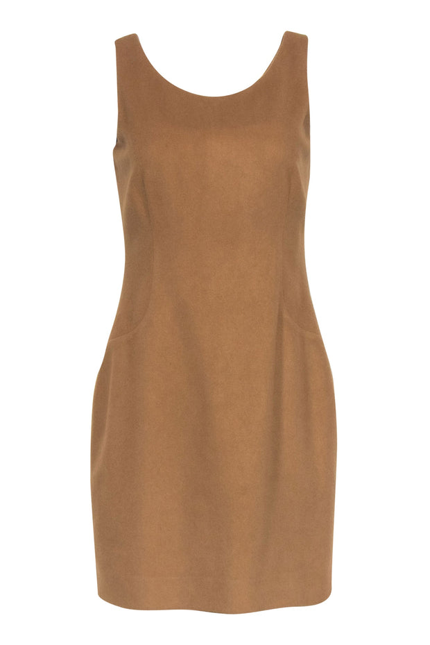 Current Boutique-Hobbs - Camel Colored Fuzzy Sheath Dress Sz 10