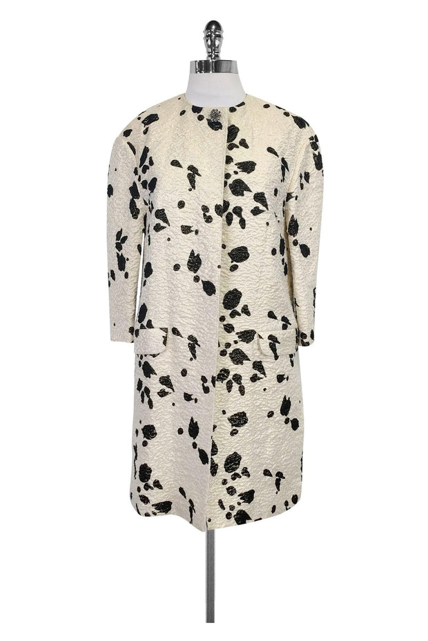 Current Boutique-Hoss Intropia - Cream Printed Jacket Sz 2