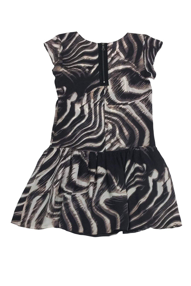 Current Boutique-Intermix - Sheer Drop Waist Animal Print Dress Sz S
