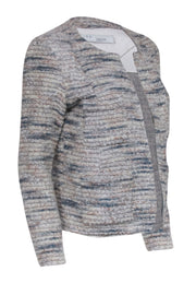 Current Boutique-IRO - Grey & Multi-Color Boucle-Tweed Blazer w/ Metallic Accent Sz 14