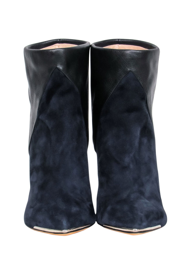 Current Boutique-IRO - Colorblocked Suede & Leather Booties Sz 8.5