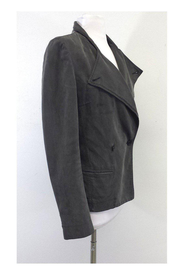 Current Boutique-Isabel Marant - Washed Grey Double Breasted Jacket Sz 8