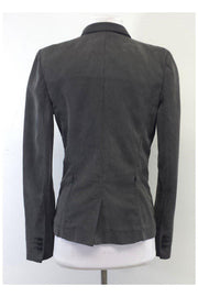 Current Boutique-Isabel Marant - Washed Grey Double Breasted Jacket Sz 8