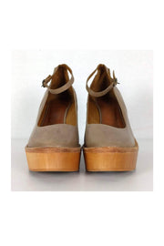 Current Boutique-Isabel Marant - Taupe Platform Wedges Sz 11