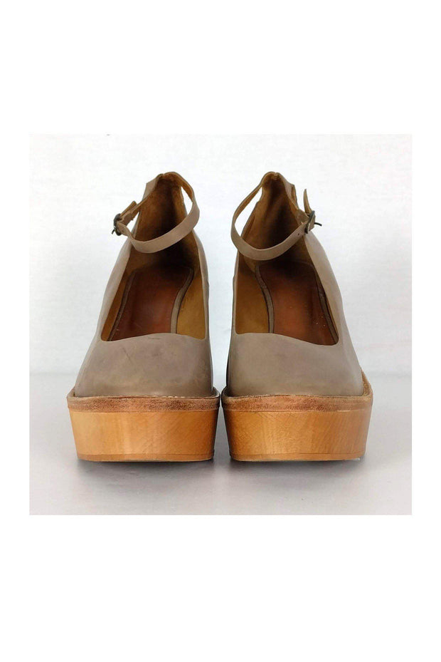 Current Boutique-Isabel Marant - Taupe Platform Wedges Sz 11