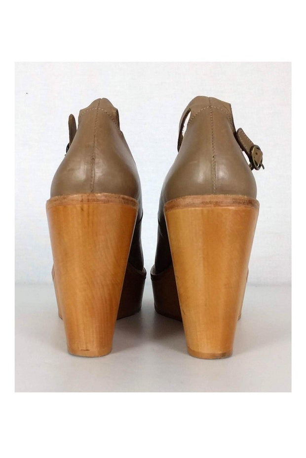 Current Boutique-Isabel Marant - Taupe Platform Wedges Sz 11