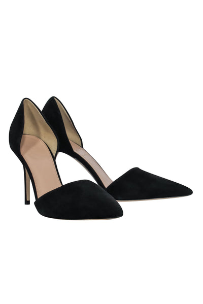 Current Boutique-J.Crew - Black Suede d’Orsay Pumps Sz 7.5