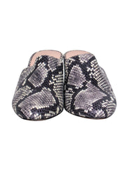 Current Boutique-J.Crew - Grey Snakeskin Print Mule Pumps Sz 10