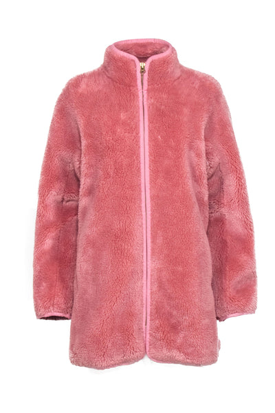 Current Boutique-J. Crew - Pink Faux Fur Coat Sz S