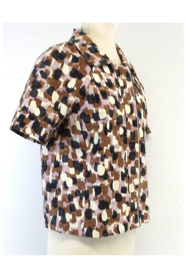 Current Boutique-J.Crew - Multicolor Cotton & Silk Short Sleeve Jacket Sz 6