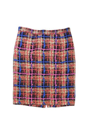 Current Boutique-J.Crew Collection - Multicolor Print Silk Pencil Skirt 2