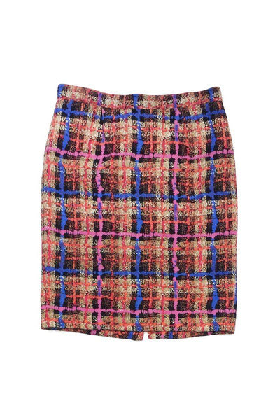 Current Boutique-J.Crew Collection - Multicolor Print Silk Pencil Skirt 2