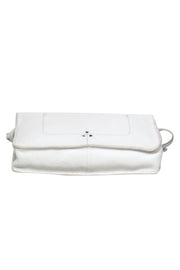 Current Boutique-Jerome Dreyfuss - Cream Pebbled Leather Frame-Style Crossbody