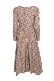 Current Boutique-Jessakae – Lace Up Pink Floral Maxi Dress Sz S