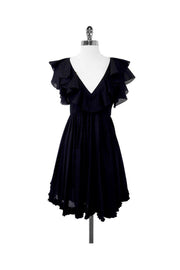 Current Boutique-Jill Stuart - Black Cotton & Silk Kimmy Dress Sz 6