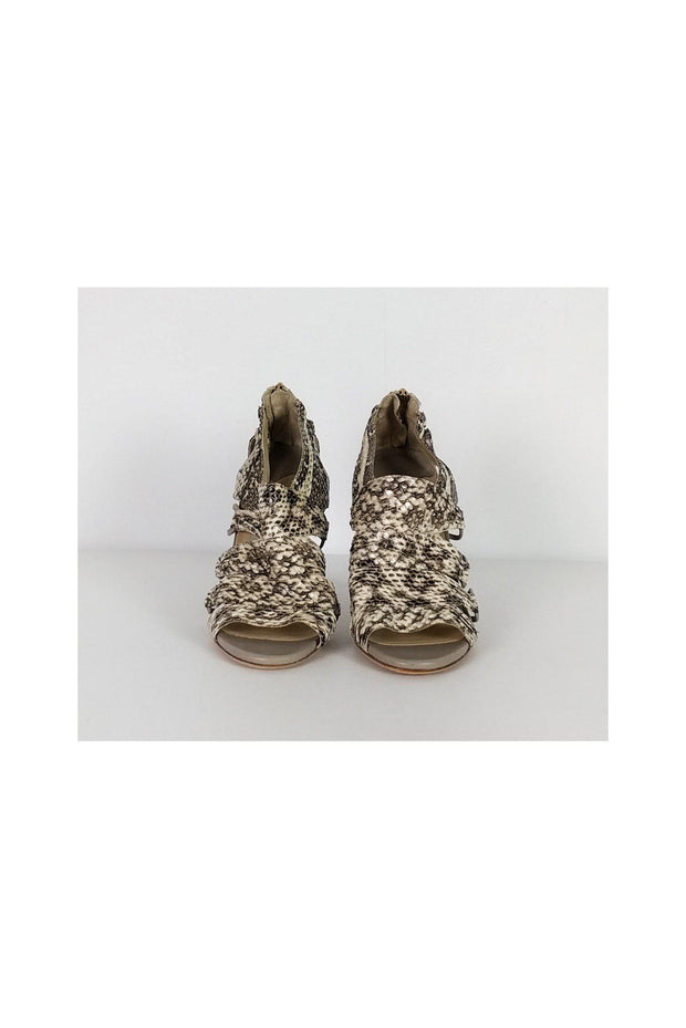 Current Boutique-Jimmy Choo - Snakeskin Sandal Pumps Sz 7