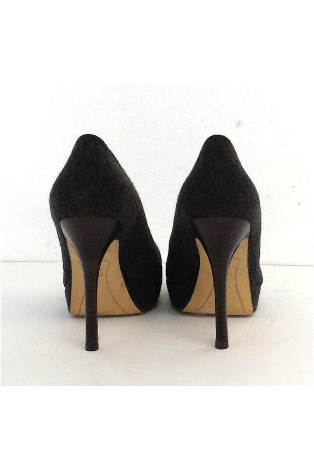 Current Boutique-Joan & David - Grey Wool Platform Pumps Sz 6