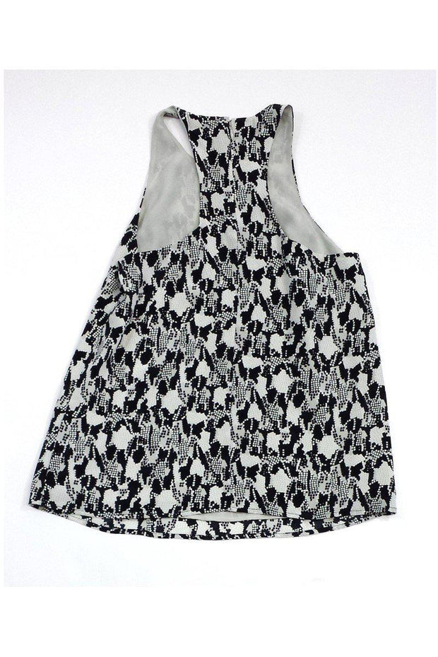 Current Boutique-Joie - Black & Grey Abstract Print Tank Sz XS