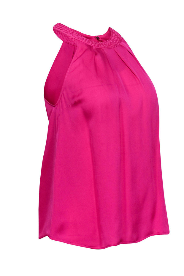 Current Boutique-Joie - Hot Pink Braided Neckline Tank Sz XS