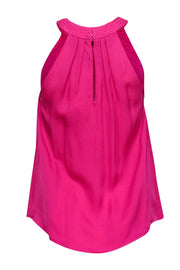 Current Boutique-Joie - Hot Pink Braided Neckline Tank Sz XS