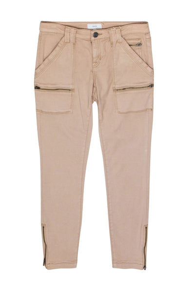 Current Boutique-Joie - Beige High-Rise Ankle Zip Pants Sz 28