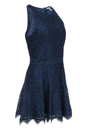 Current Boutique-Joie - Navy Lace “Adisa” Cocktail Dress w/ Ruffled Hem Sz 8