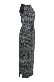 Current Boutique-Joie - Black & White Printed Sleeveless Maxi Dress Sz XXS