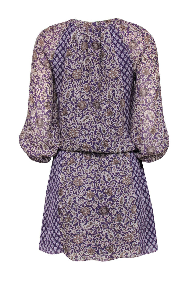 Current Boutique-Joie – Purple Paisley Print Dress Sz XXS