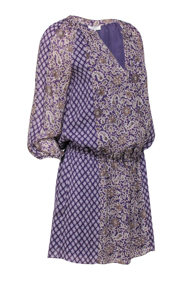Current Boutique-Joie – Purple Paisley Print Dress Sz XXS
