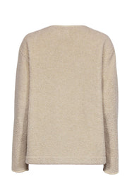 Current Boutique-Joie - Tan Teddy Snap Front Jacket Sz M