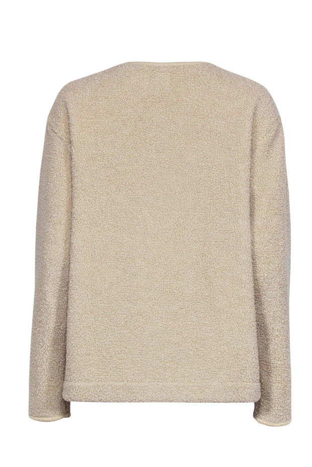 Current Boutique-Joie - Tan Teddy Snap Front Jacket Sz M