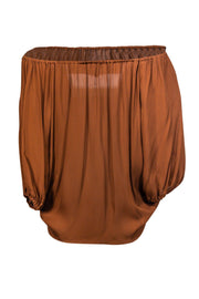 Current Boutique-Joie - Rust Colored Off-the-Shoulder Peasant Top Sz XS
