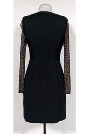 Current Boutique-Karen Millen - Black Textured Pattern Sleeve Dress Sz 6
