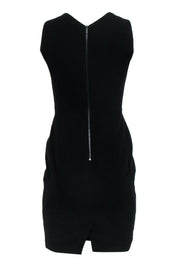Current Boutique-Karen Millen - Black Sheath Dress w/ Ruffle Front Sz 6
