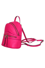 Current Boutique-Kate Spade - Fuchsia Textured Leather Mini Backpack
