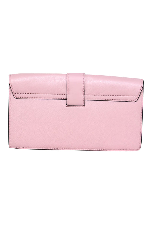 Current Boutique-Kate Spade - Baby Pink Pebbled Leather Fold-Over Clutch