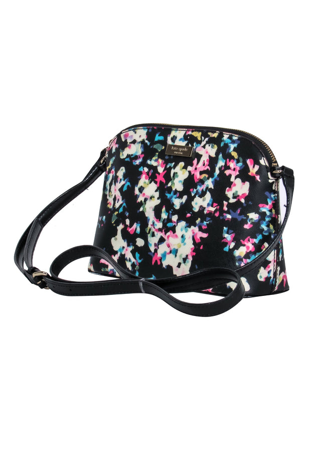 Current Boutique-Kate Spade - Black & Multicolor Abstract Print Crossbody Purse