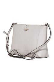 Current Boutique-Kate Spade - Cream Pebbled Leather "Harlow" Crossbody Bag