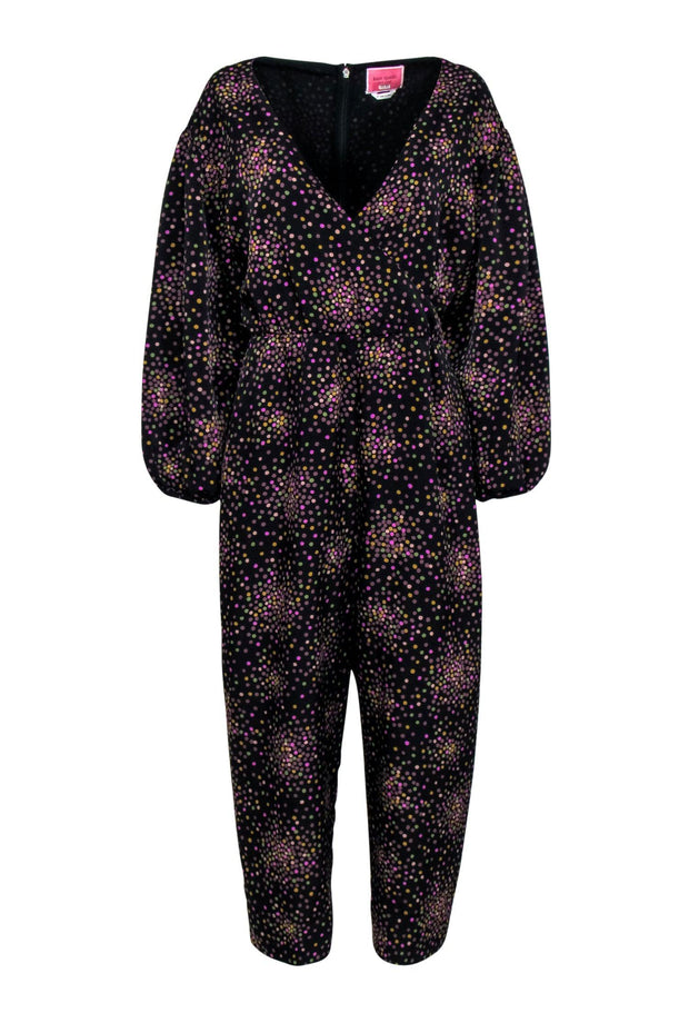 Current Boutique-Kate Spade - Black w/ Multi Color Speckled Jumpsuit Sz 10