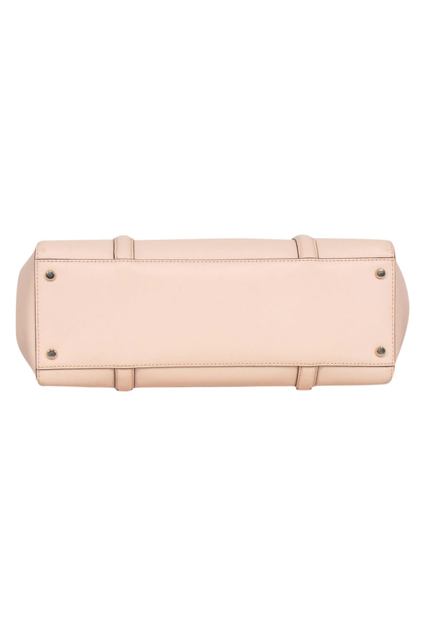Current Boutique-Kate Spade - Peach Pink Textured Leather "Miles" Carryall Satchel