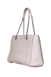 Current Boutique-Kate Spade - Beige Leather Chevron Stitch Shoulder Handbag
