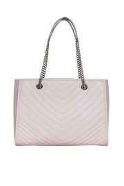 Current Boutique-Kate Spade - Beige Leather Chevron Stitch Shoulder Handbag